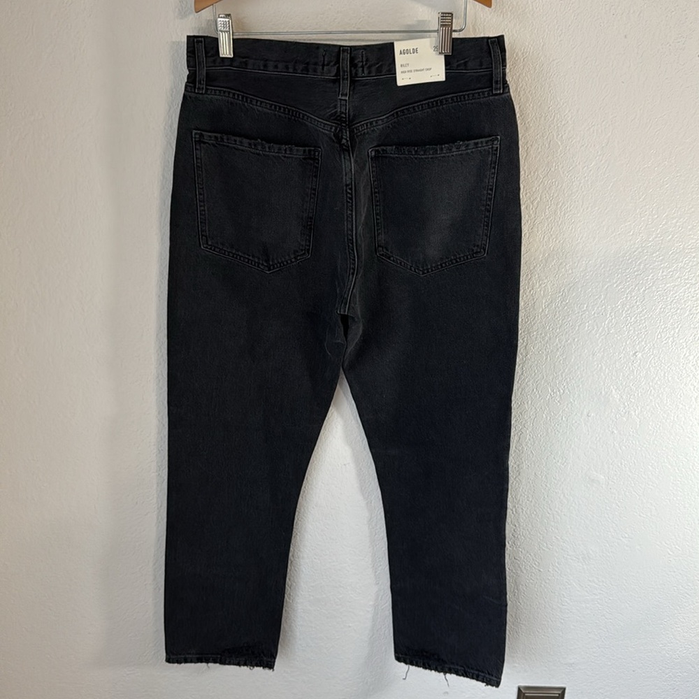 🆕 Agolde Riley High‎ Rise Straight Crop - Picture 6 of 7